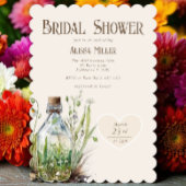 Chic Wildblume Mason Jar Tan Brautparty Invit Einladung