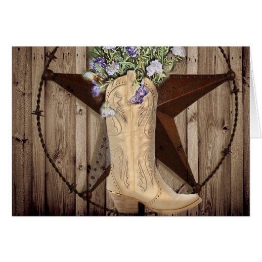 Chic-Wildblume-Texas-Stern-Westernlandcowgirl (Vorderseite (Horizontal))