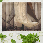 Chic-Wildblume-Texas-Stern-Westernlandcowgirl Handtuch (Gefaltet)