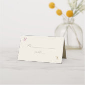 Chic Wildblume Wedding Platzkarte (Vorderseite)