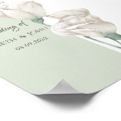 Chic Wildblume Wedding Poster (Ecke)