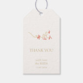 Chic Wildblume Wedding Vielen Dank Geschenkanhänger (Vorderseite)