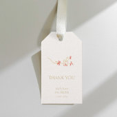Chic Wildblume Wedding Vielen Dank Geschenkanhänger