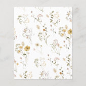 Chic Wildblume wo sie Brautparty Game waren (Rückseite)