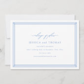 Chic Window Wedding Postponement Änderung des Datu Ankündigung (Vorderseite)