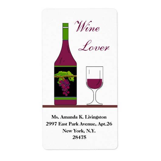 CHIC WINE LABEL_WINE LOVER (Vorne)