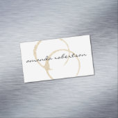 Chic Wine Stain Magnetische Visitenkarte (Beispiel)