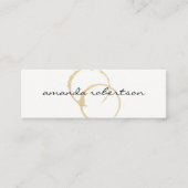 Chic Wine Stain Mini Visitenkarte (Vorderseite)