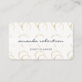 Chic Wine Stain Pattern Visitenkarte (Vorderseite)