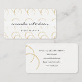 Chic Wine Stain Pattern Visitenkarte (Vorne/Hinten)