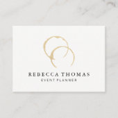 Chic Wine Stain Visitenkarte (Vorderseite)