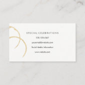 Chic Wine Stain Visitenkarte (Rückseite)