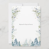 Chic Winter Arctic Animals Baby Dusche neutral Einladung (Rückseite)