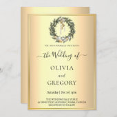 Chic Winter Hochzeit Einladung (Vorne/Hinten)