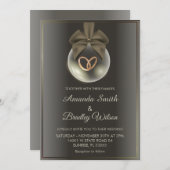 Chic Winter Weihnachtsfeier Einladung (Vorne/Hinten)