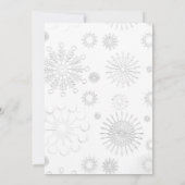 Chic Winter Wonderland Weihnachts-Party Einladung (Rückseite)