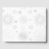Chic Winter Wonderland Xmas Wedding Guest Book Gästebuch (Rückseite)