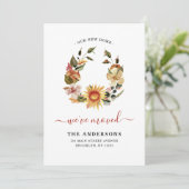 Chic Wir bewegen Herbst-Fall-Blumenbeschlag Ankündigung (Stehend Vorderseite)