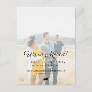 Chic wir bewegten Imitate Vellum-Effekt-Foto beweg Ankündigungspostkarte