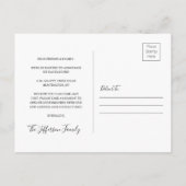 Chic wir bewegten Imitate Vellum-Effekt-Foto beweg Ankündigungspostkarte (Rückseite)