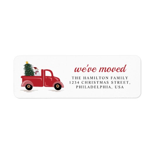 Chic Wir haben Red Truck Weihnachtsbaum Snow Man b (Vorne)