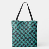 Chic Wirbel Mit Monogramm Tote Bag Tasche (Rückseite)