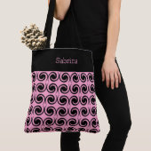 Chic Wirbel Mit Monogramm Tote Bag Tasche (Von Nahem)