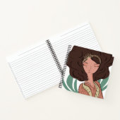 Chic Woman Pflanze Lover Blogger Notizblock (Innenseite)