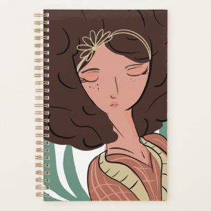 Chic Woman Pflanze Lover Blogger Planer