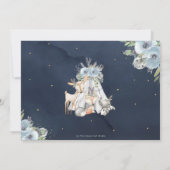 Chic Woodland Animals Tribal Boho Boy Baby Dusche Einladung (Rückseite)