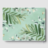 Chic Woodland Forest Animals Greenerity Baby Showe Gästebuch (Rückseite)