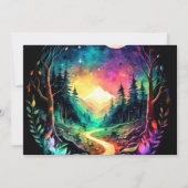 Chic Woods bezaubernde Baby-Dusche Einladung (Rückseite)