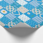 Chic Wrapping Paper, Daisy Chains Imitats Patchwor Geschenkpapier (Ecke)