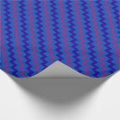 Chic Wrapping Paper: Plum, Blue und Navy Chevrons Geschenkpapier (Ecke)