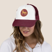 Chic Year of the Horse, Maroon Trucker Hat Truckerkappe (Beispiel)