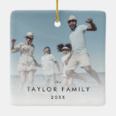 Chic Yefamily Foto Keepake Keramikornament (Rückseite)