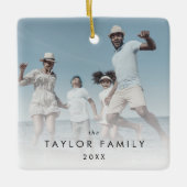 Chic Yefamily Foto Keepake Keramikornament (Vorderseite)