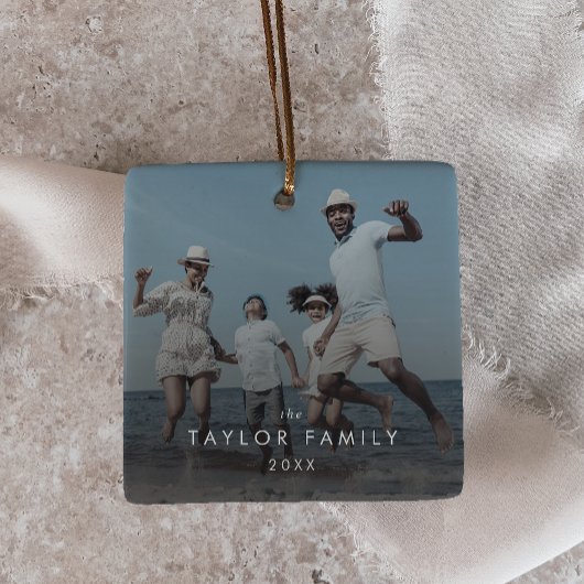 Chic Yefamily Foto Overlay Keepake Keramikornament