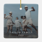 Chic Yefamily Foto Overlay Keepake Keramikornament (Rückseite)