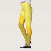 Chic Yellow and Tan Angles Leggings (Links)