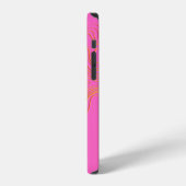Chic Yellow Bee Monogram Case-Mate iPhone Case Hülle (Linke Seite)