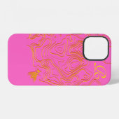 Chic Yellow Bee Monogram Case-Mate iPhone Case Hülle (Rückseite (Horizontal))