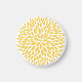 Chic Yellow Blume Magnet (Vorne)