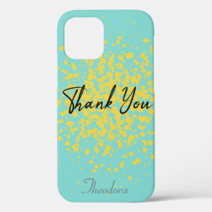 Chic Yellow Explosion Watercolor Punkte auf Abstra Case-Mate iPhone Hülle