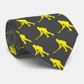 Chic Yellow Ice Hockey Sport Neck Tie Krawatte (Gerollt)