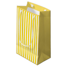 Chic Yellow Striping Template Elegant Modernes Kleine Geschenktüte