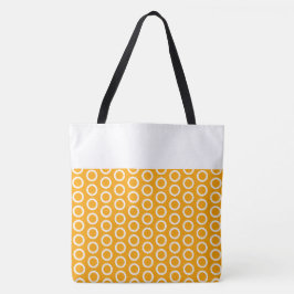 Chic Yellow Tile Art Muster Farbblock Tasche