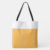 Chic Yellow Tile Art Muster Farbblock Tasche (Rückseite)