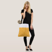 Chic Yellow Tile Art Muster Farbblock Tasche (Am Model)
