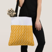 Chic Yellow Tile Art Muster Farbblock Tasche (Von Nahem)